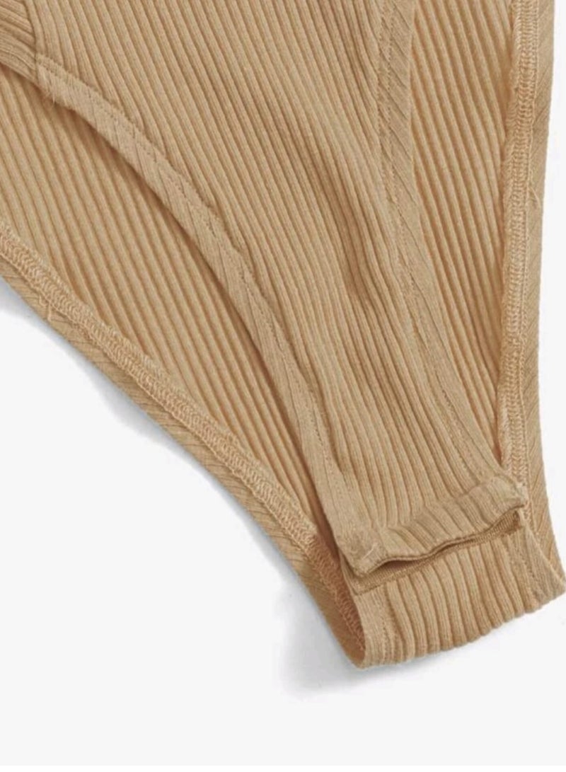 Bodysuit Without Sleeves Knitted Fabric - Image 4