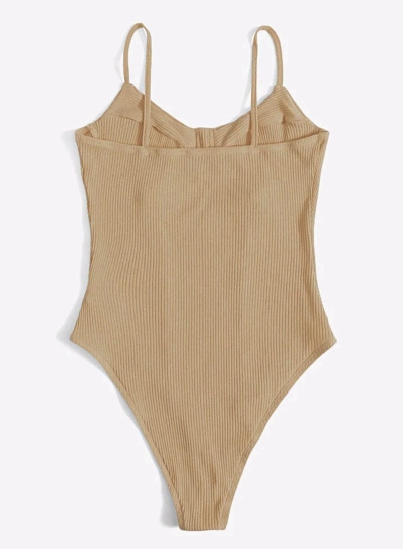 Bodysuit Without Sleeves Knitted Fabric - Image 2