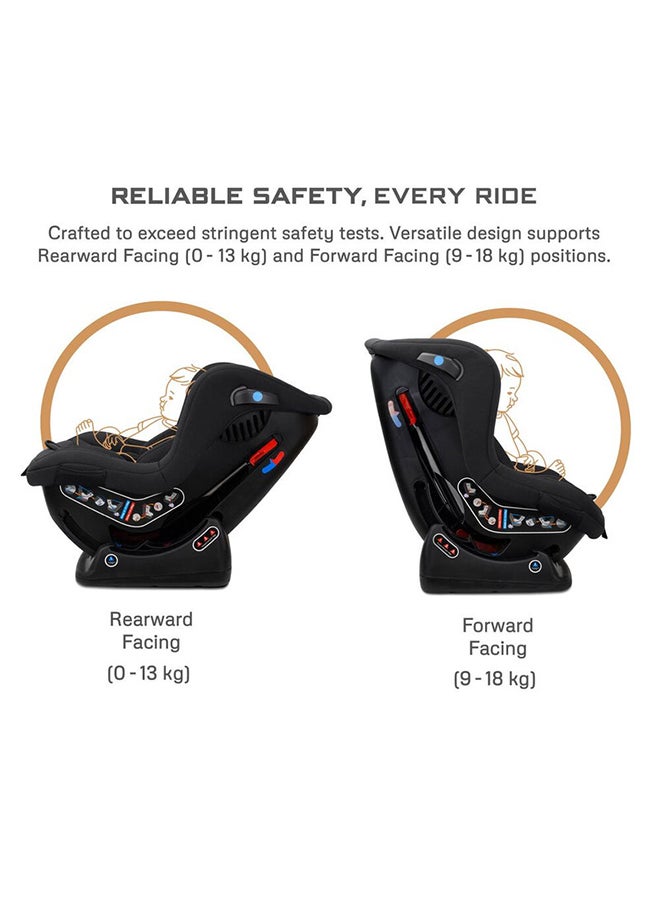neobreez Nestii Infant/Baby/Kids Travel 2 In1 Convertible Car Seat, Ece R44, Space Saving Car Seat Reducer & Wedge, Forward Facing & Rear Facing, Slip Stopper, Injection Mold, 4 Level Recline (0-4 Years, 18Kg)  - Image 4