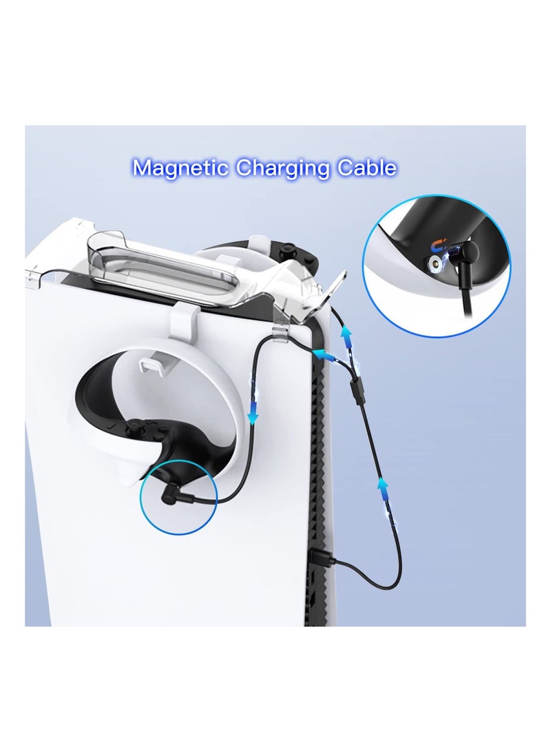 Captaintech PS VR2 Accessories 4 in 1 PS VR2 Controllers Charger Dock Kit on PS5 Console PS VR2 Sense Controllers Charging Accessories Station VR Headset Controllers Holder - Image 4
