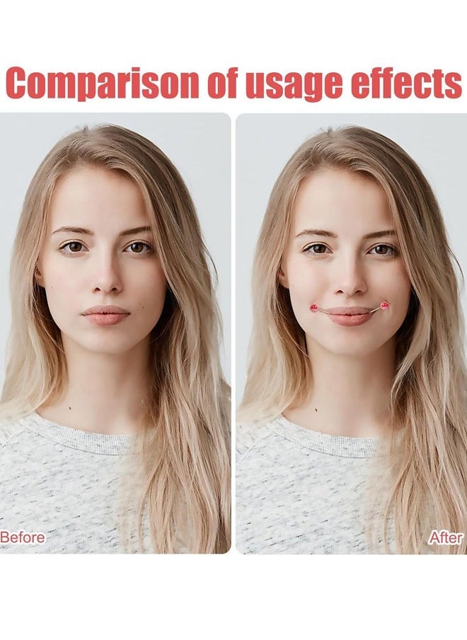 4 Pcs Dimple Maker for Cheeks Clip, Raise The Corners of The Mouth Mouth Exerciser, Lift Lip Stretching Lifting Exercise Lips Trainer, Training Face Lift Beauty Smile Tool(Red/Purple) - Image 5