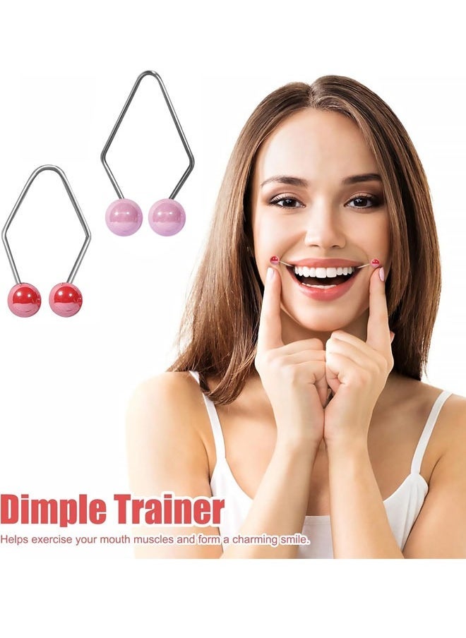 4 Pcs Dimple Maker for Cheeks Clip, Raise The Corners of The Mouth Mouth Exerciser, Lift Lip Stretching Lifting Exercise Lips Trainer, Training Face Lift Beauty Smile Tool(Red/Purple) - Image 4