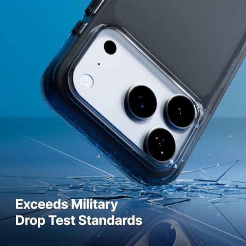 RhinoShield Clear Case Compatible with iPhone 17 Pro Max Transparent Protective Phone Case Exceeds Military Drop Standards Scratch Resistant Shockproof Trendy Colors Ash Black - Image 3