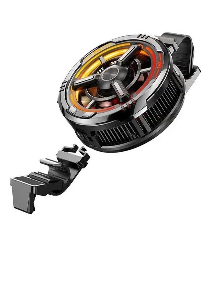 ميمو CX09 Magnetic Mobile Phone Cooling Fan with High-Efficiency Radiator – Fast Heat Dissipation Cooler for Smartphones – Ultra-Quiet Magnetic Attachment Fan for Gaming Phones and Extended Mobile Use – Portable and Energy-Saving Design  - Image 3