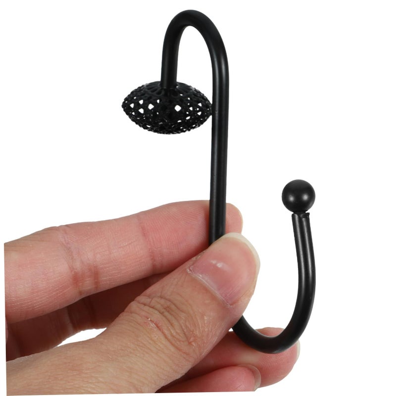 12Pcs Shower Curtain Hooks With Shaped Design For Stylish Bathroom Decor - Image 5