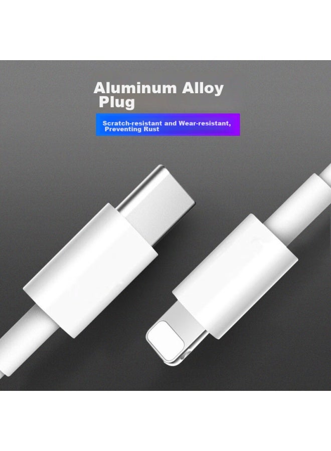 ستيجر Stiger [2-pack] كابل الشحن السريع المتوافق مع شاحن Apple Pd20w، كابل Type-c إلى Lightning لأجهزة Iphone 14/13/12/11 Pro/max - Image 4