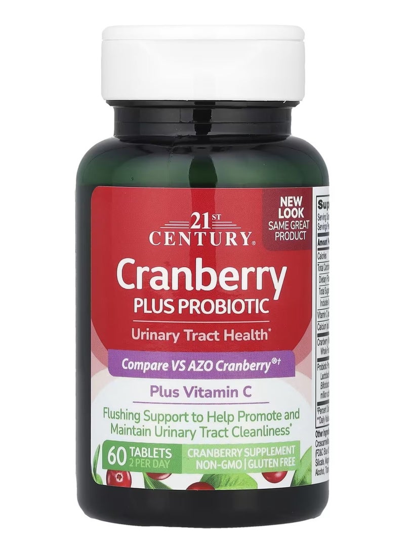 21st Century Cranberry Plus Probiotic, 60 Tablets, Packaging May Vary - Image 3