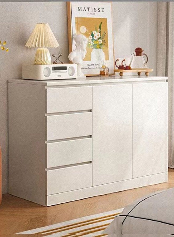 JCB CHIC Multifunctional Storage Cabinet,Nordic Kitchen Cabinet ,Edge Cabinet Tea Cabinet,Modern Living Room Wall Sideboard  Household Multi-layer Display Cabinet(120×40×89CM） - Image 1