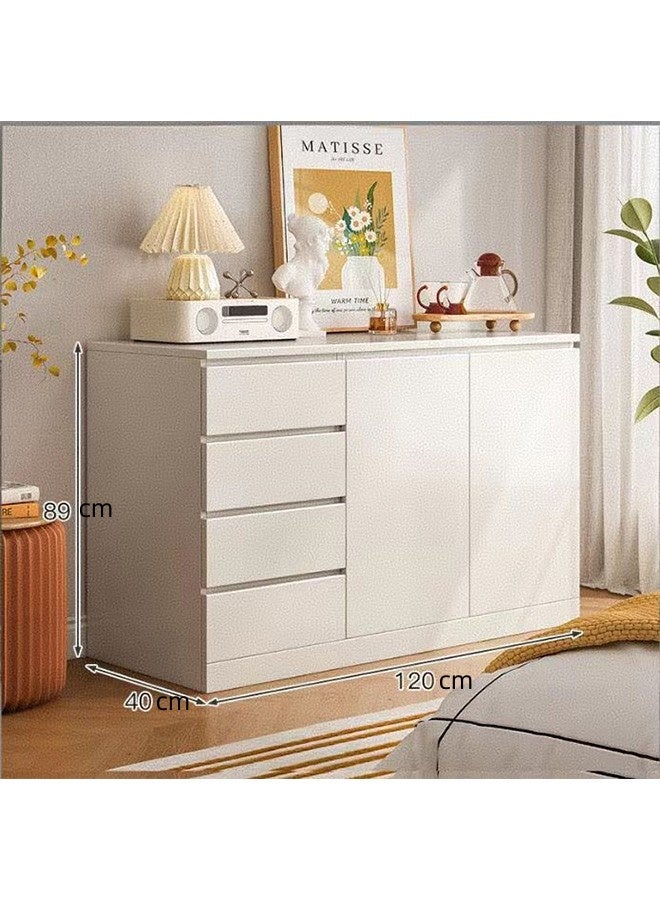 JCB CHIC Multifunctional Storage Cabinet,Nordic Kitchen Cabinet ,Edge Cabinet Tea Cabinet,Modern Living Room Wall Sideboard  Household Multi-layer Display Cabinet(120×40×89CM） - Image 2