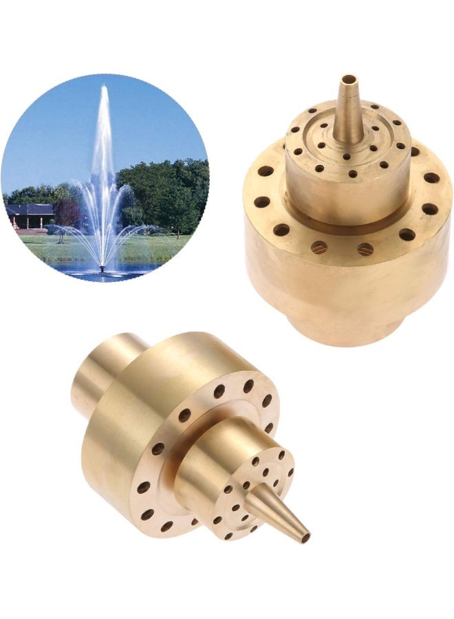 Hicello 1" (G1/DN25) Brass Fountain Nozzle â€“ Spray Height 1.5M, Coverage 1.3M, for Garden Pond & Decorative Water Features â€“ [Size: Fit for 1 Inch Male Thread Only] - Image 3