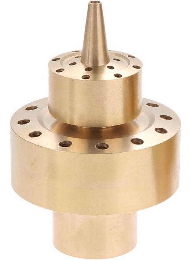 Hicello 1" (G1/DN25) Brass Fountain Nozzle â€“ Spray Height 1.5M, Coverage 1.3M, for Garden Pond & Decorative Water Features â€“ [Size: Fit for 1 Inch Male Thread Only] - Image 1
