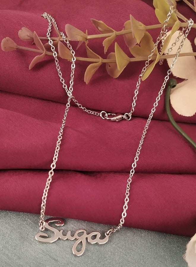 THANUS CRAFT THANU'S CRAFT kpop Bangtan Boys Merch Necklace Pendant BTS Merch Accessories Locket Chain For Girls & Boys (SUGA) - Image 2