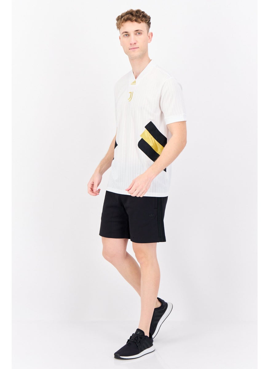 Adidas Men Sportswear Fit Short Sleeves Juventus F C Jersey, White  - Image 3