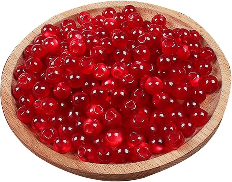 10Pcs 10mm Pearlescent Domed Cheongsam Buttons Imitation Partial Holes Retro Resin Round Beads Color A - Image 2