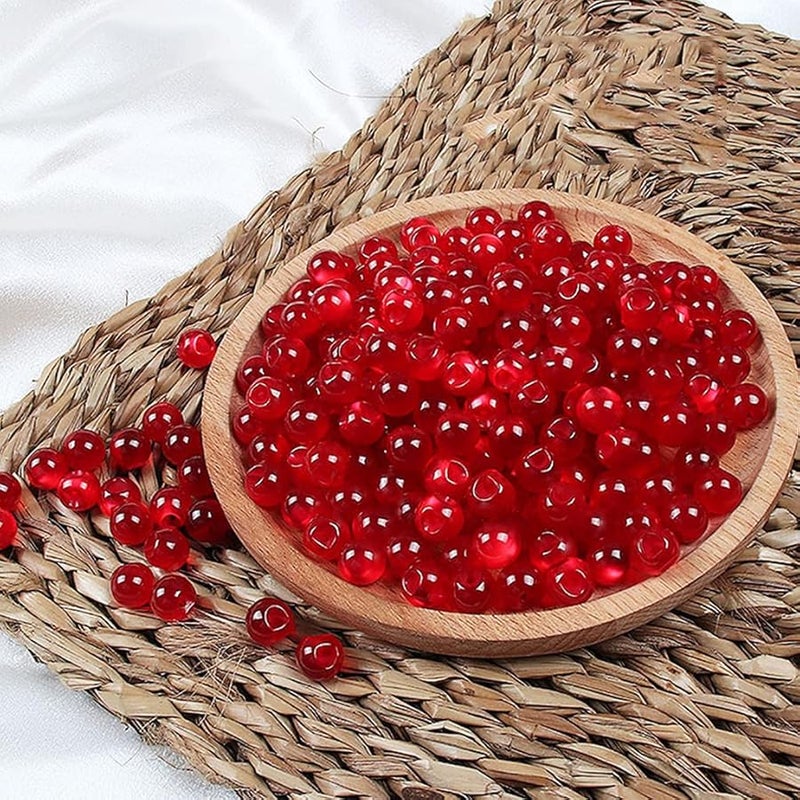 10Pcs 10mm Pearlescent Domed Cheongsam Buttons Imitation Partial Holes Retro Resin Round Beads Color A - Image 4
