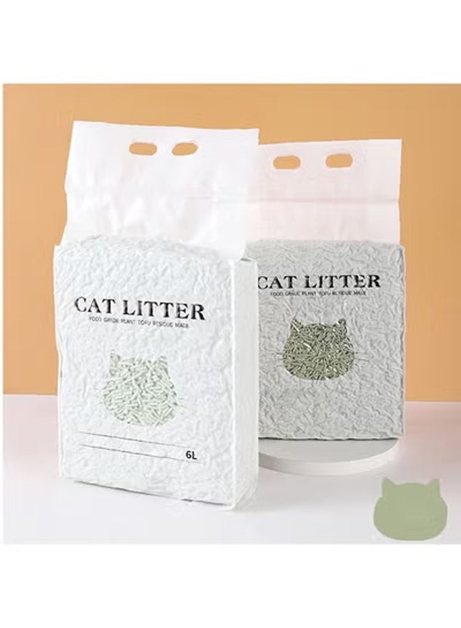 KLNAMAEAAN Pack of 2 Biodegradable Fast Clumping Cat Litter Green Tea Flavor - Image 1