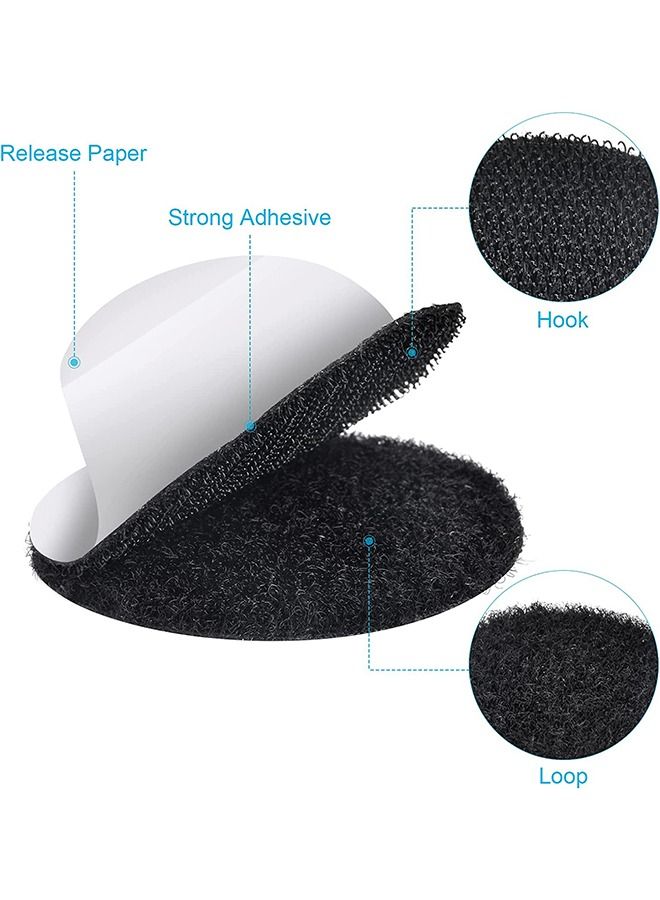 12pcs Adhesive Tape Sticky Back Hook Loop Dots Double Sided Industrial Strength Heavy Duty Rug Carpet Gripper Pad Mounting Tape for Wall Decor or Tools Hanging - Image 3