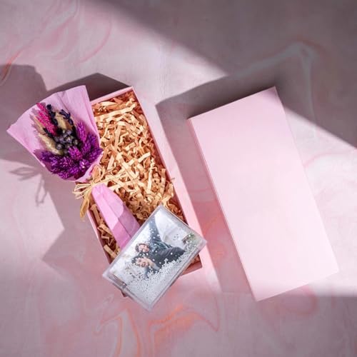 Zankubom 2 LB Pink Salmon Crinkle Cut Paper Shred Filler Great for Gift Wrapping, Champagne Basket Fillers, Birthday, Gift Wrapping, Anniversary, Halloween Thanksgiving Christmas Party Decor Filling Supplies - Image 3