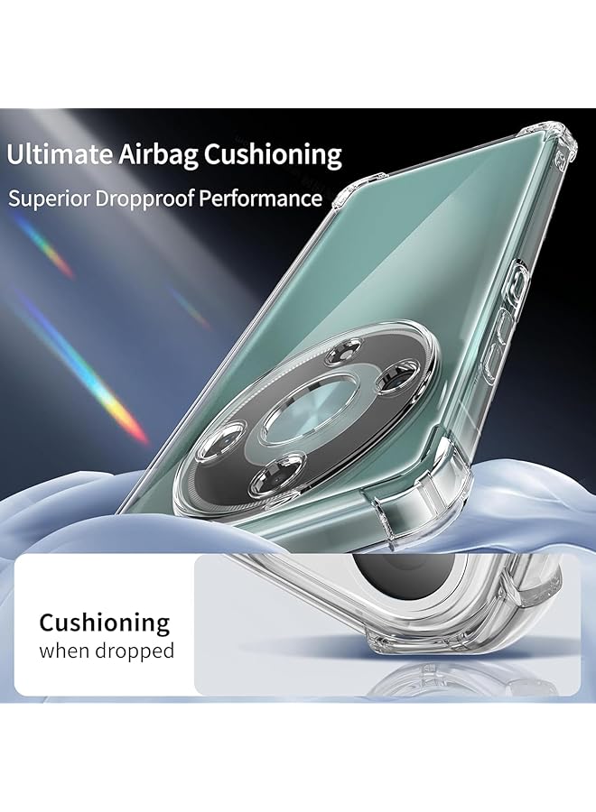 إيروريكس جراب متوافق مع Honor X9B + عبوتان من واقي الشاشة Honor X9B، غشاء TPU مرن، واقي شاشة ناعم لهاتف Honor X9B، جراب شفاف عالي الدقة من TPU مقاس 6.78 بوصة - Image 3