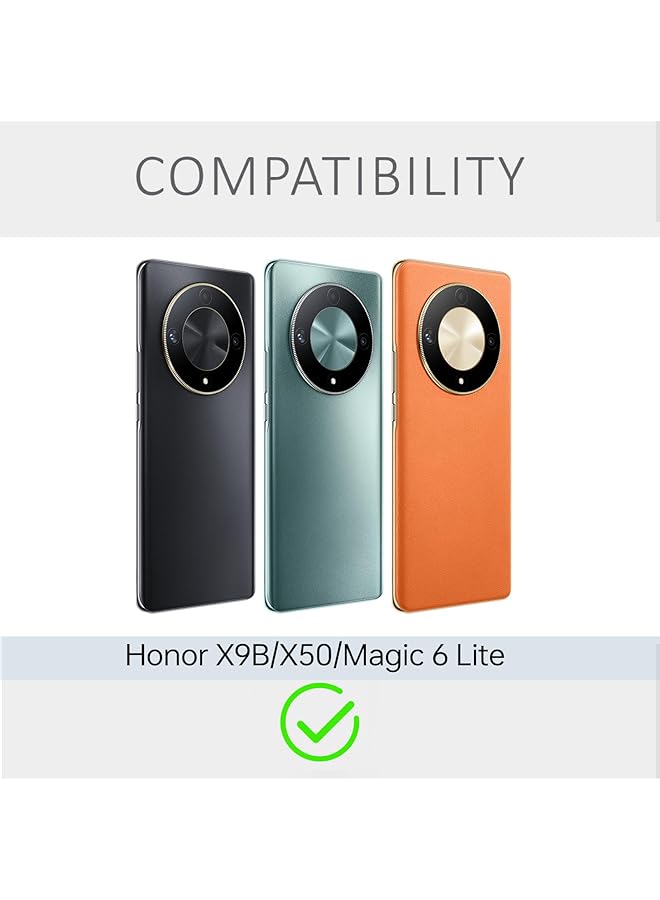 إيروريكس جراب متوافق مع Honor X9B + عبوتان من واقي الشاشة Honor X9B، غشاء TPU مرن، واقي شاشة ناعم لهاتف Honor X9B، جراب شفاف عالي الدقة من TPU مقاس 6.78 بوصة - Image 2