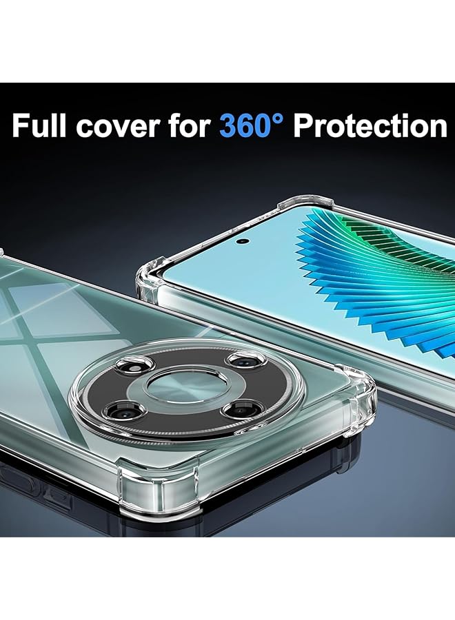 إيروريكس جراب متوافق مع Honor X9B + عبوتان من واقي الشاشة Honor X9B، غشاء TPU مرن، واقي شاشة ناعم لهاتف Honor X9B، جراب شفاف عالي الدقة من TPU مقاس 6.78 بوصة - Image 4