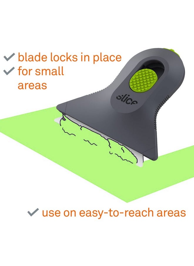 Slice Slice 10590 Small Scraper, Ceramic Blade, Lasts 11x Longer Than Metal, Finger Friendly, Comfortable to Use, No Strain on Thumb or Hand, Auto-Retractable, Compact Size, Left or Right Hand  - Image 5