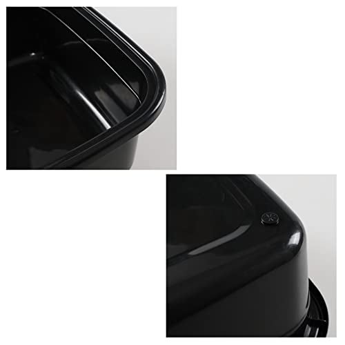 HOMMP 3-Pack 18 Quart Large Dishpan Wash Basin, Commercial Tote Bus Boxes - Image 3