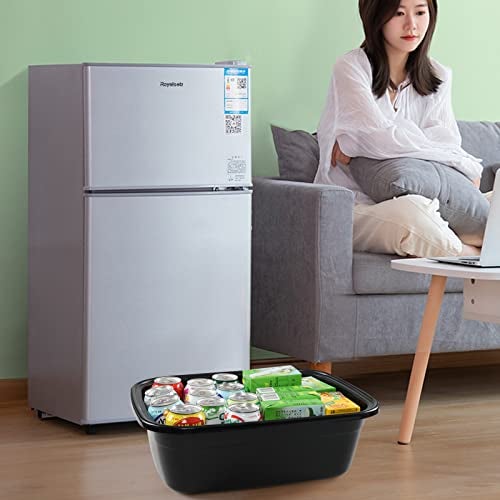 HOMMP 3-Pack 18 Quart Large Dishpan Wash Basin, Commercial Tote Bus Boxes - Image 4