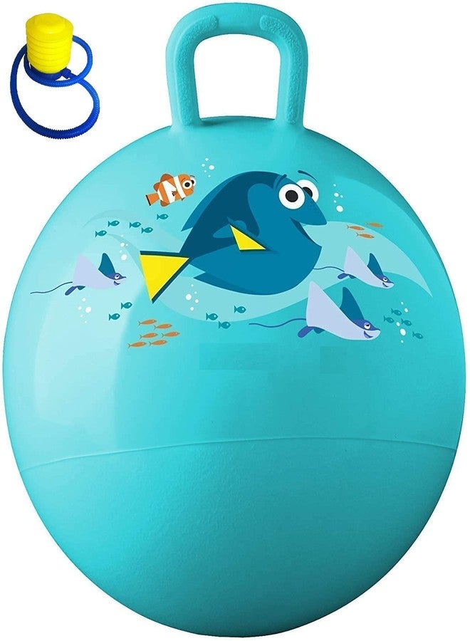 Zonoxo Kids Gym,Sport & Outdoor Space Hopper Ball Bouncing Inflatable Sit and Bounce Hop Ball,65-cm, Rubber with Air Pump.Multi-Color - (Pcs-1) - Image 1