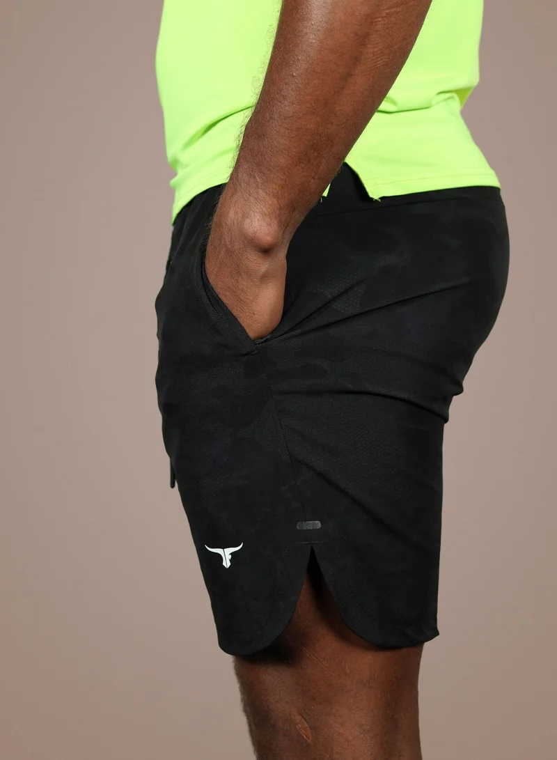 THUGFIT Thugfit ProTech Activewear Men's Shorts (7" Inseam)- Black