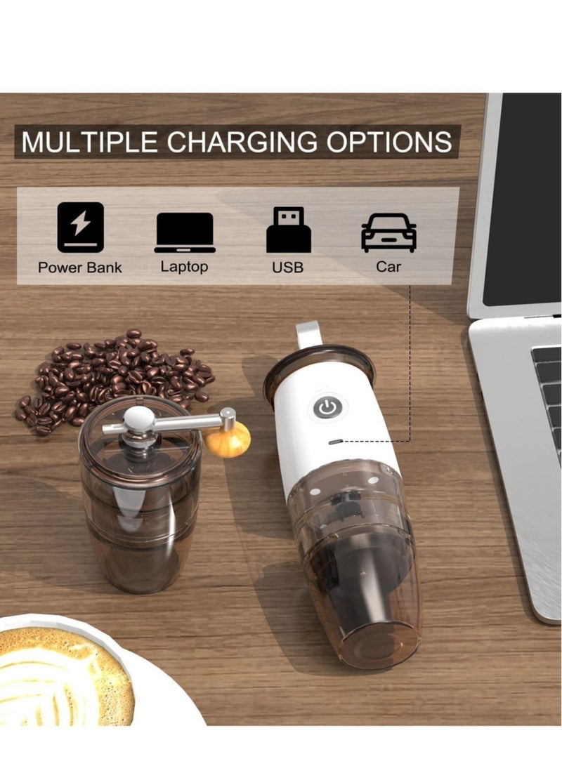 Portable Electric Burr Coffee Grinder, Electric Coffee Bean Grinder Mill, Adjustable Automatic Conical Burr Grinder with 5 Precise Grind Settings for Espresso/Drip/Pour Over/French Press  - Image 3