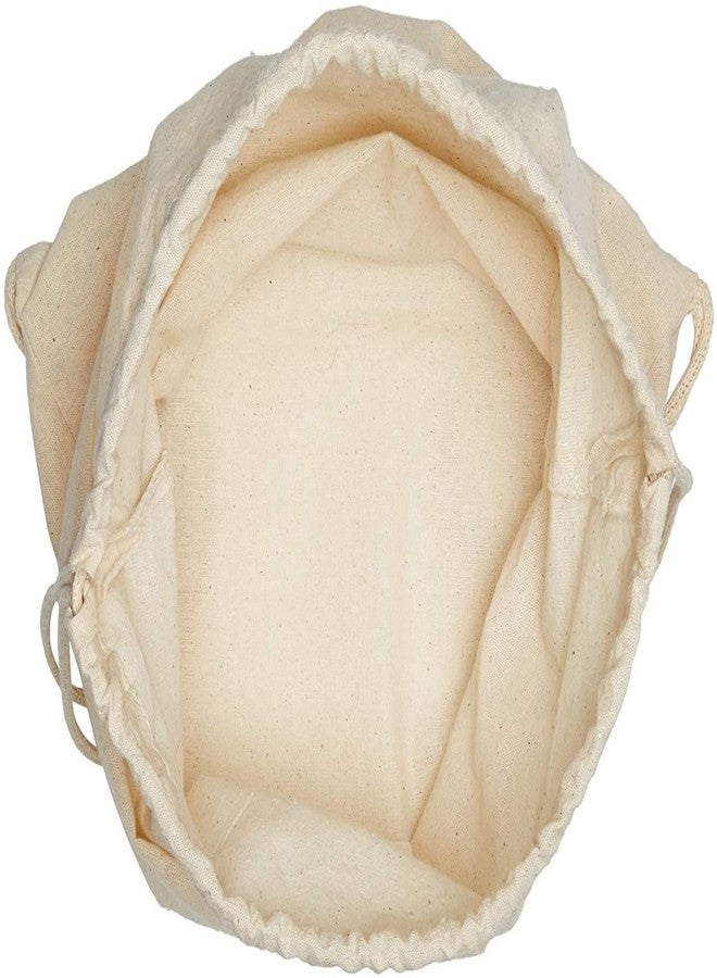 TBF (12 Pack) Set of 12 Durable Cotton Canvas Drawstring Backpack Bags 14" W x 16" H (Natural) - Image 2