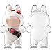 GerdfeiTawtab Clear Bag Keychain for17CM Doll Clear Doll Display Protective Cover Hanging Figure Transparent Acrylic Case Storage Box for Fans Collector Cola Stand - Image 3