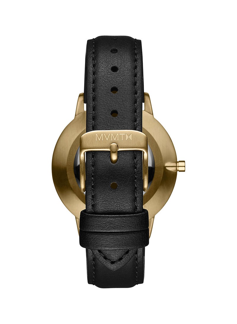 MVMT Women's Analog Round Shape Leather Wrist Watch 28000218-D - 38 Mm - Image 2