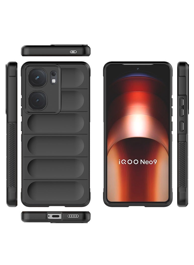 عام غطاء لـ VIVO iQOO NEO 9/IQOO NEO 9PRO، غطاء متين مقاوم للصدمات بتصميم وسائد هوائية من السيليكون الناعم، غطاء مطاطي بحماية قوية ورفيع جدًا. - Image 1