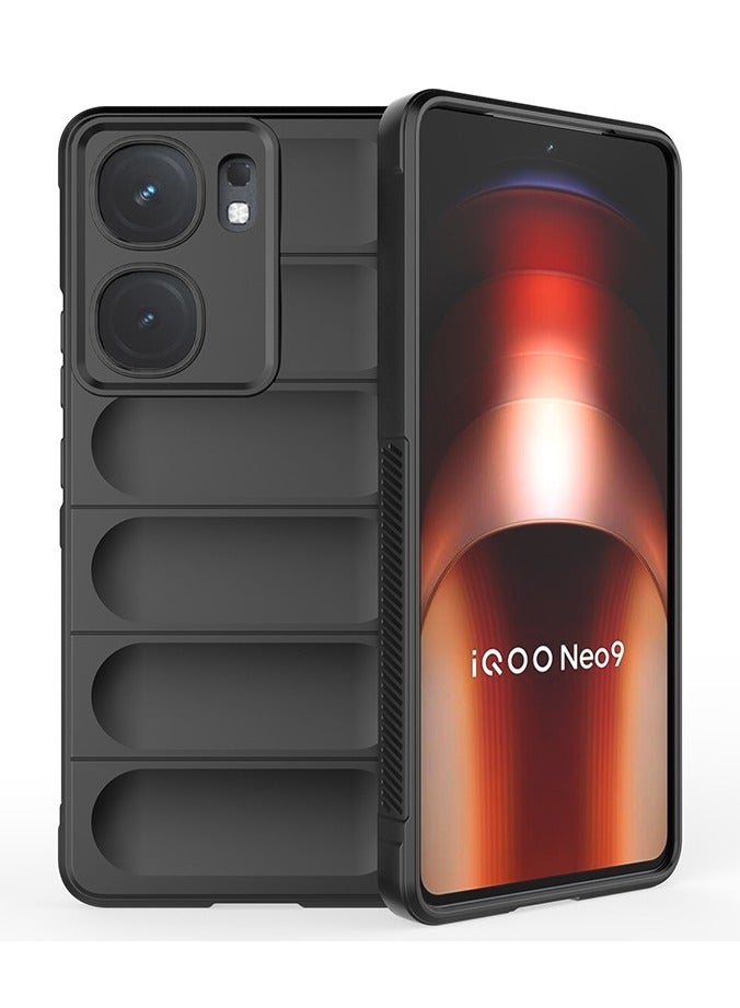 عام غطاء لـ VIVO iQOO NEO 9/IQOO NEO 9PRO، غطاء متين مقاوم للصدمات بتصميم وسائد هوائية من السيليكون الناعم، غطاء مطاطي بحماية قوية ورفيع جدًا. - Image 2