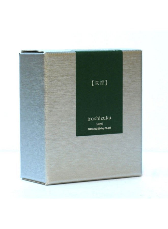 PILOT Pilot Iroshizuku Fountain Pen Ink - 50 ml Bottle - Shin-ryoku Deep Green (Deep Green) (japan import) - Image 2