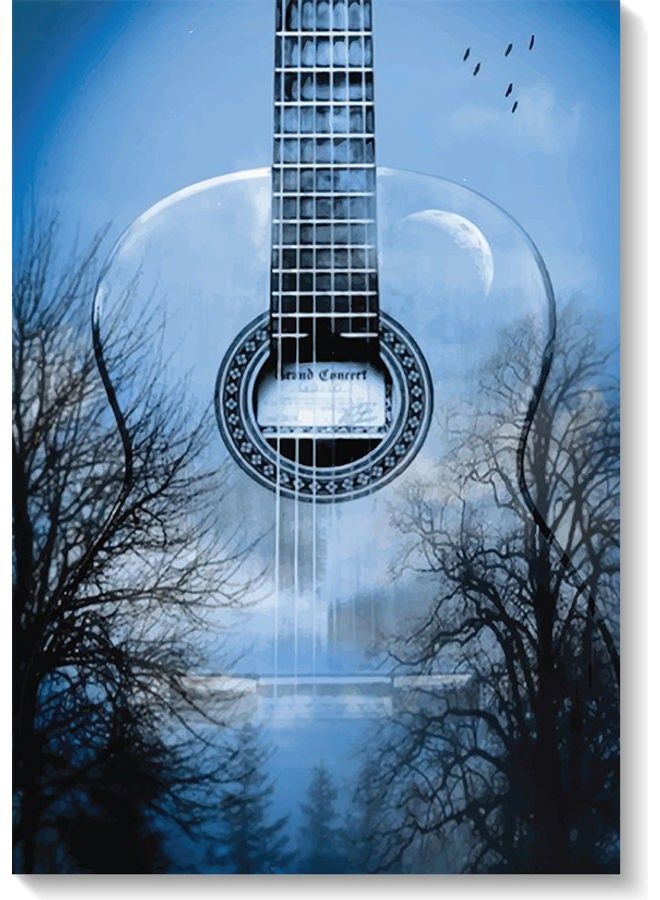RYN Decorative Wall Art Painting Blue/Black 40 x 60cm - Image 2