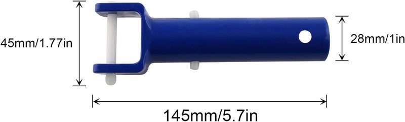 JCBIZ Swimming Pool Vacuum Head Handle Replacement Accessories with V Clip Swimming Pool Cleaning Accessories - Image 4