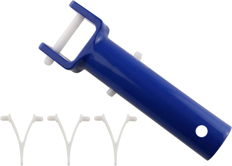 JCBIZ Swimming Pool Vacuum Head Handle Replacement Accessories with V Clip Swimming Pool Cleaning Accessories - Image 1