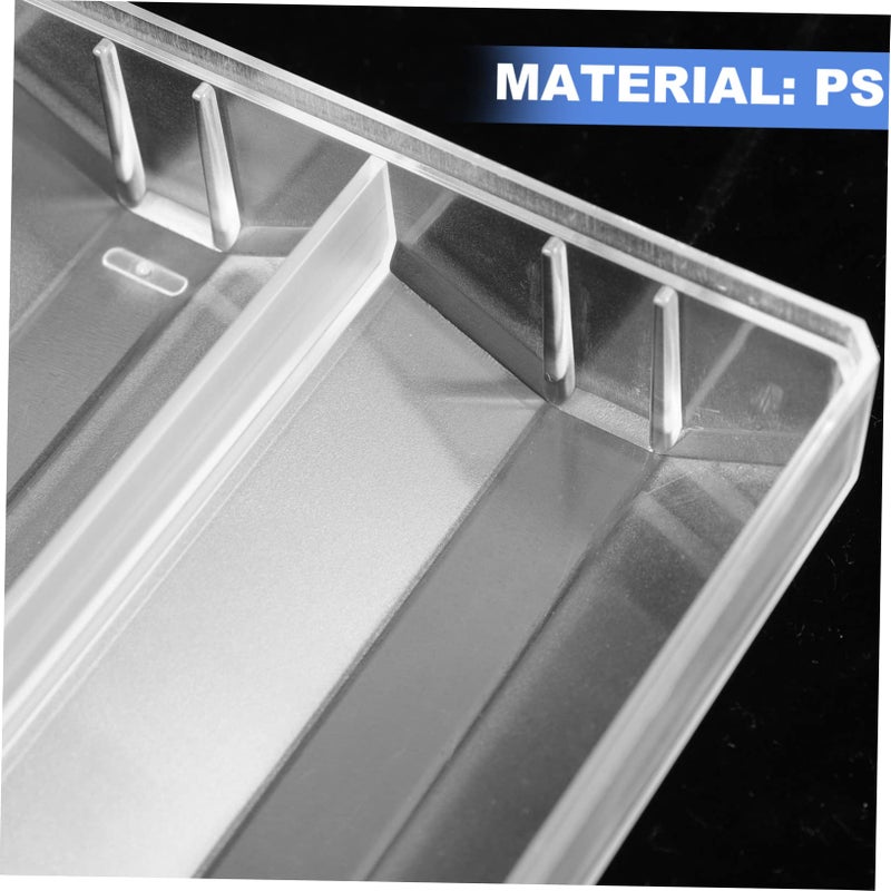 Large Capacity Transparent Poker Chip Case with Diamond Design for Safe Storage - Image 4