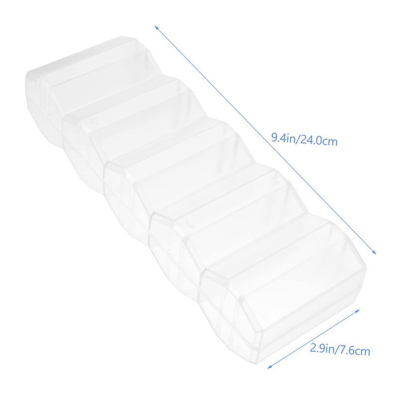 Large Capacity Transparent Poker Chip Case with Diamond Design for Safe Storage - Image 3