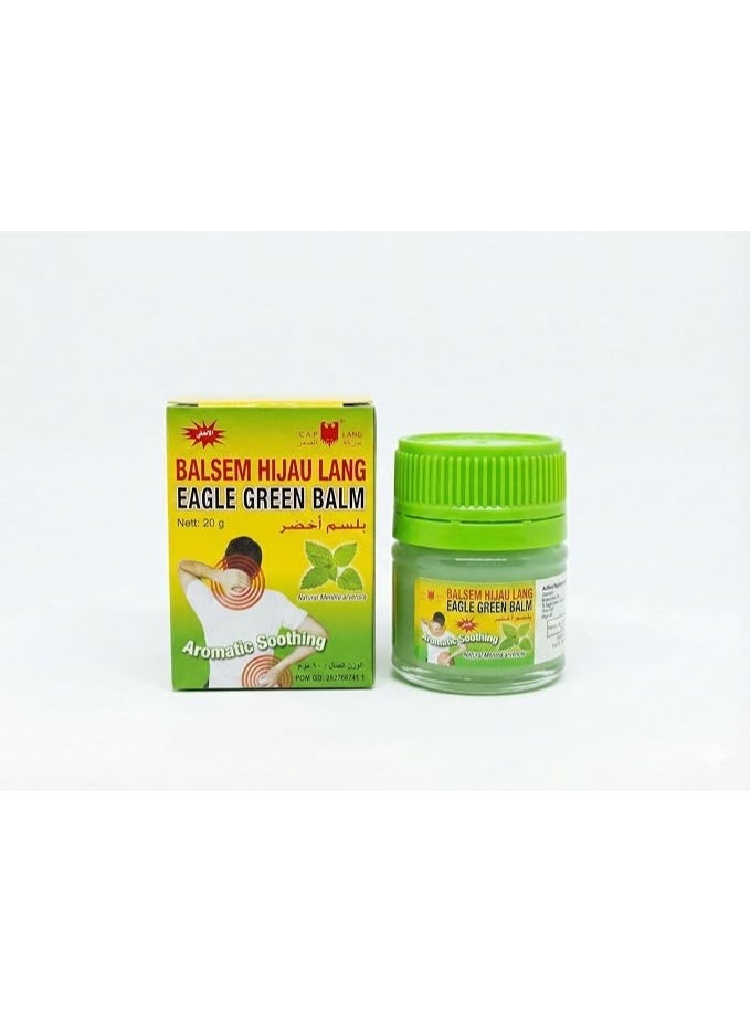 LANG Eagle Green Balm 20g (Balsem Hijau Lang) – Indonesian Muscle & Joint Pain Relief Balm, Aromatic Soothing - Image 2
