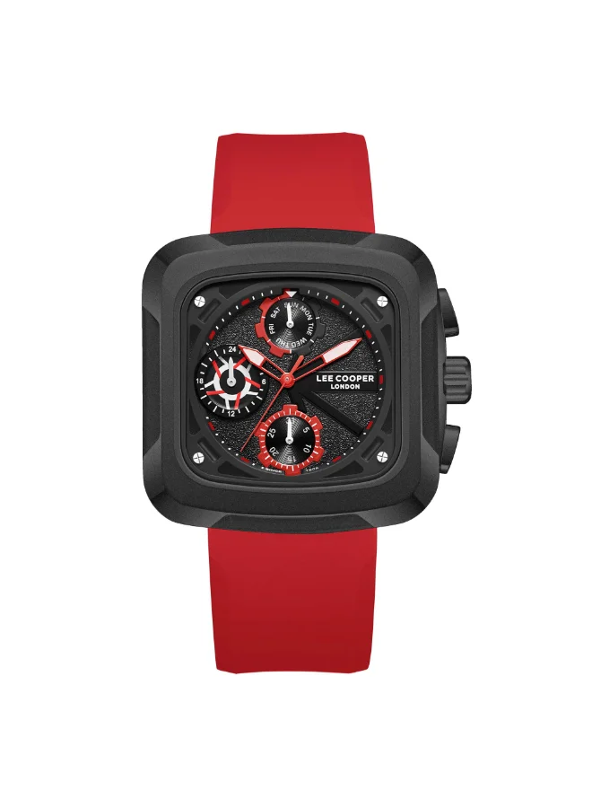 Lee Cooper Men's Silicone Multi Function Watch LC08012.658 - 40 mm