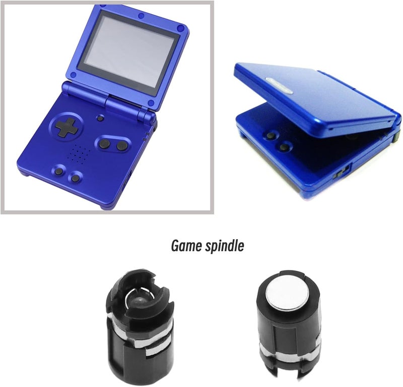 4 رؤوس مفصلة متوافقة مع Gameboy Advance SP، نظام وحدة تحكم ألعاب الفيديو، قطع غيار وملحقات مقاس 12 × 5.7 ملم، لون أسود - Image 2