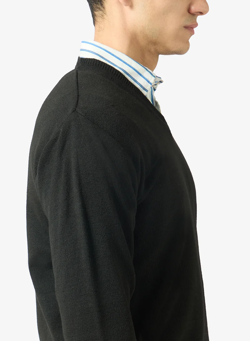Robert Wood  Casual V Neck Pullover Sweater for Men | Best Price UAE