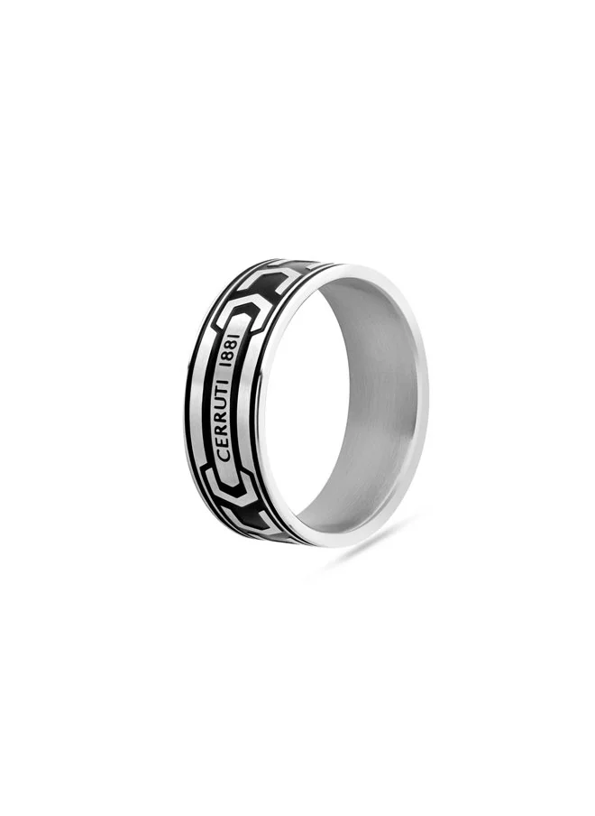 CERRUTI 1881 Bold Black Finger Ring For Men 62