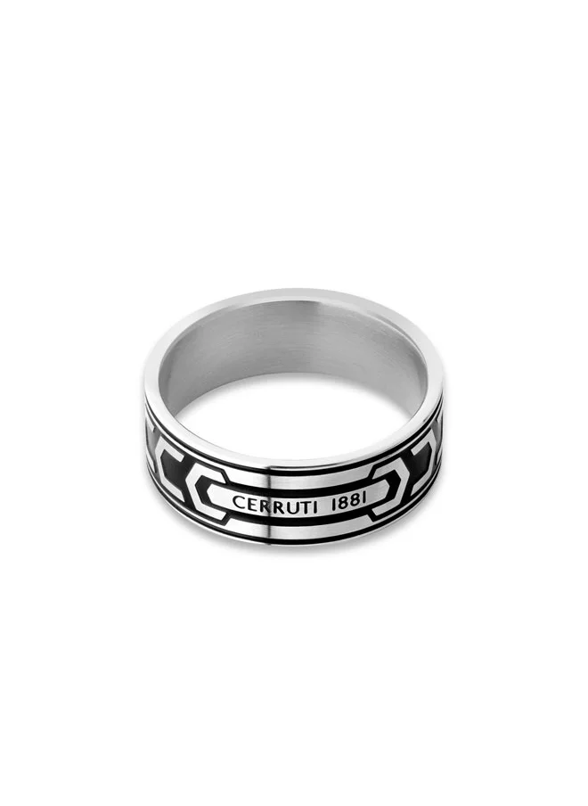 CERRUTI 1881 Bold Black Finger Ring For Men 62