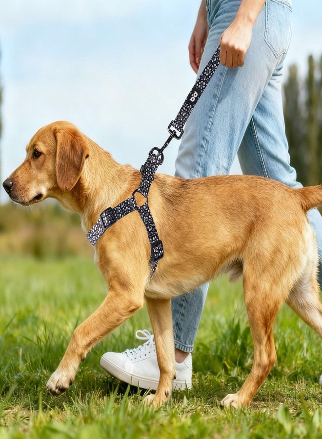 كيوكيو بيتس طقم حزام ومقود للكلاب من QQPETS، قابل للتعديل، شديد التحمل، يمنع الشد، مناسب للكلاب الصغيرة والمتوسطة والكبيرة، مزود بمشبك خلفي مضاد للالتواء، مثالي للمشي - Image 5