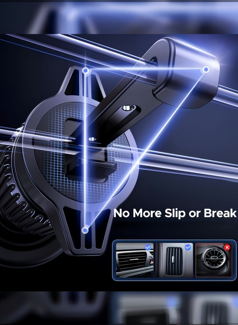 Super strong magnetic car air vent phone holder - easy to install, universal size, helps you enjoy the navigation experience. - Image 5